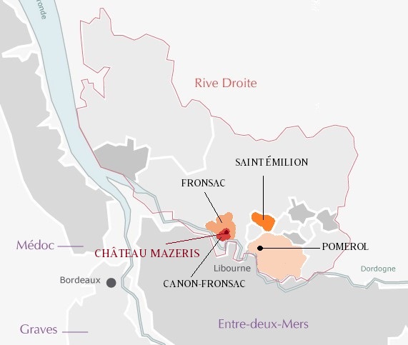Carte CANON-Fronsac